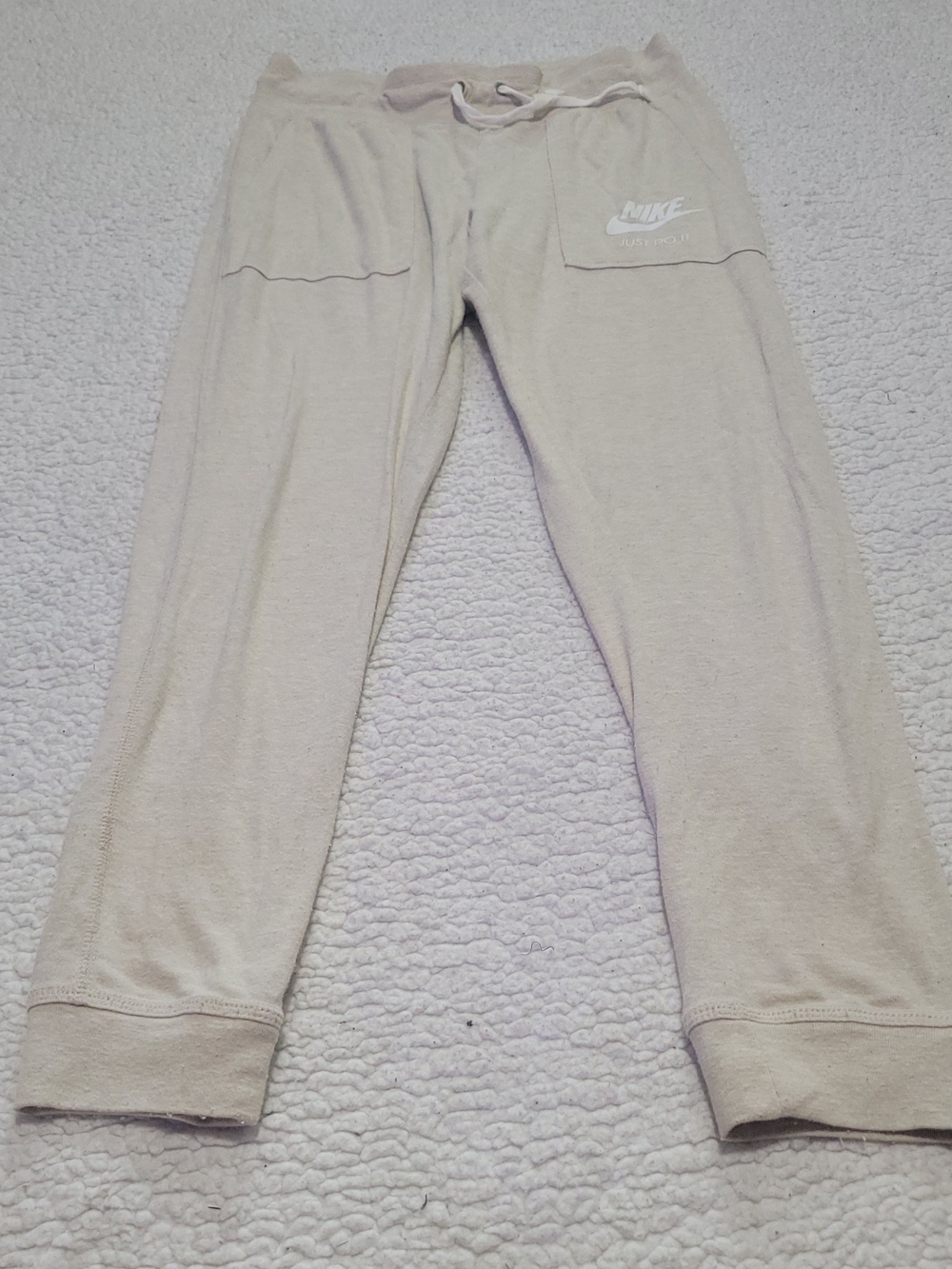 Nike Kids Cream Jogger Bottoms